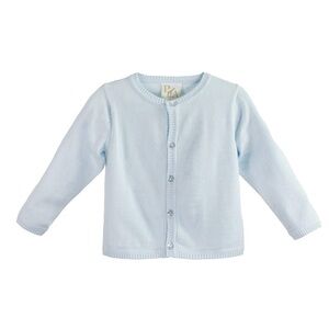 Petit Ami Ladder Edge Basic Cardigan Sweater baby girl boy button down toddler